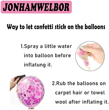 15th Birthday Pink and Hot Pink Balloons 30 Pack 12 Inch Confetti Party Decorations