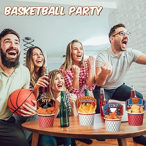 Dandat 96 Piece Basketball Themed Cups Party Decorations