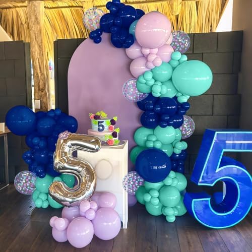 Purple and Blue Balloons 60pcs 12 Inch Party Decor