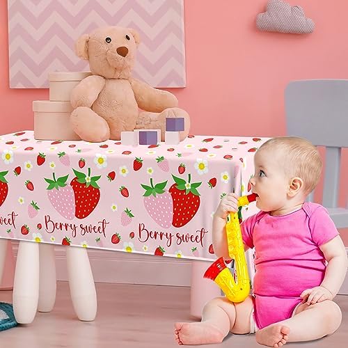 Strawberry Tablecloths for Birthday Party Decorations