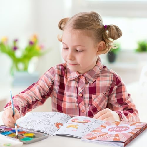 Honoson 24 Pcs Boho Hippie Coloring Book Set