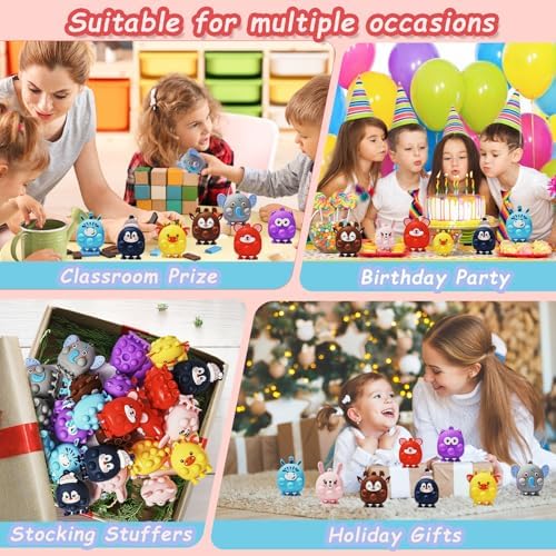 32 Pcs Kids Party Favors with 3D Animal Fidget Toys