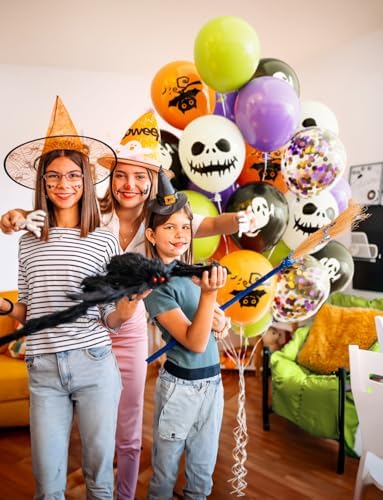 Halloween Balloons Decorations 60Pcs Black Orange Set