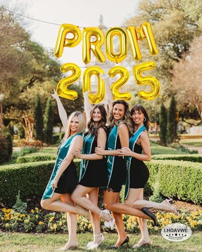 Prom 2025 Gold Balloons 16 Inch Decor