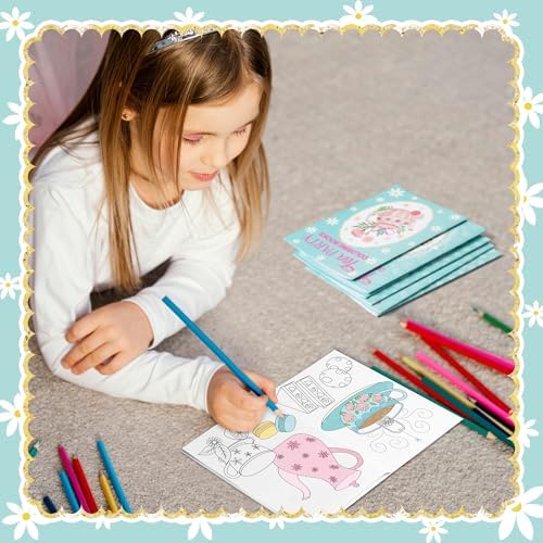 Tea Party Coloring Books for Kids 24Pcs Set