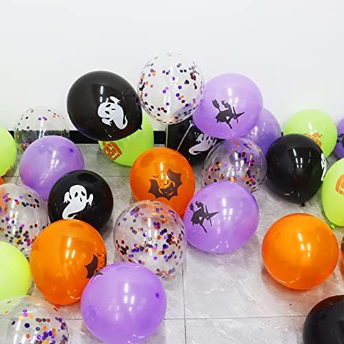 OuMuaMua 62PCS Halloween Balloons Decorations Set