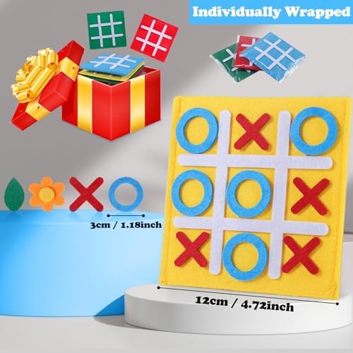30 Pack Mini Tic Tac Toe Game Boards for Kids and Family