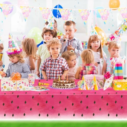 4 Pack Watermelon Themed Party Tablecloths