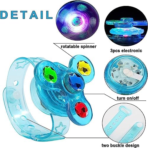 LED Light Up Bracelet for Kids Party Favors 10 Pack