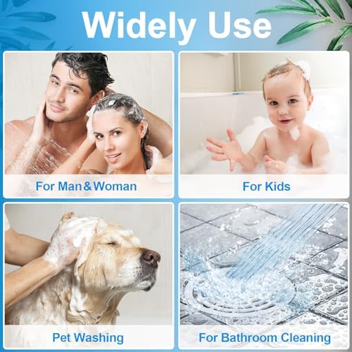 High Pressure Handheld Shower Head with 10 Settings Matte Black
