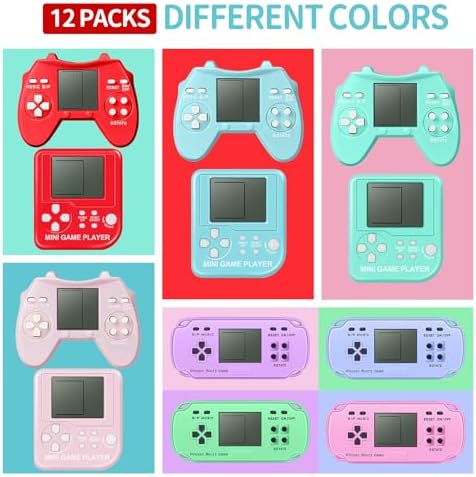 24Pcs Video Game Keychain Party Favors for Kids