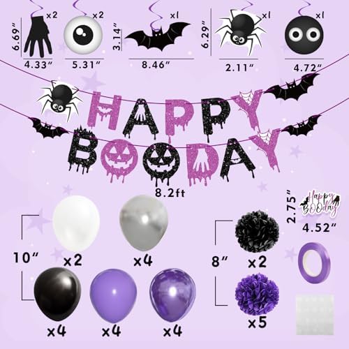 Halloween Birthday Party Decor Balloon Banner Set