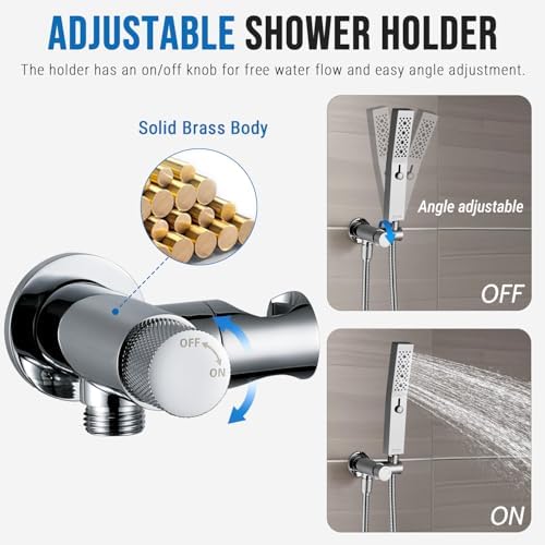 G Promise 3-Function All Metal Handheld Shower Set