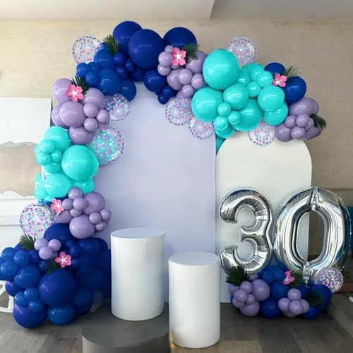 Purple and Blue Balloons 60pcs 12 Inch Party Decor