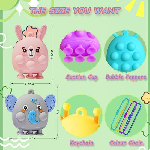 32 Pcs Kids Party Favors with 3D Animal Fidget Toys