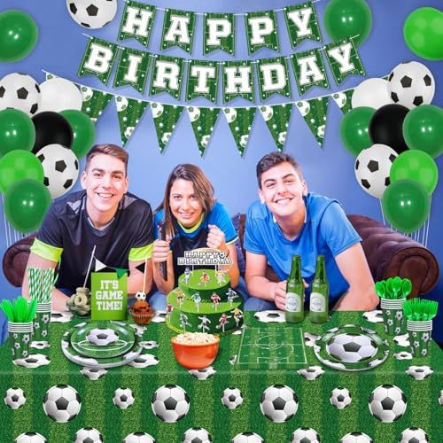229 Pack Soccer Party Supplies Decorations Set