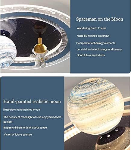 VSGotber Modern LED Chandeliers Net Red Childrens Room Bedroom Study Room Decor Flush Mount Ceiling Lights