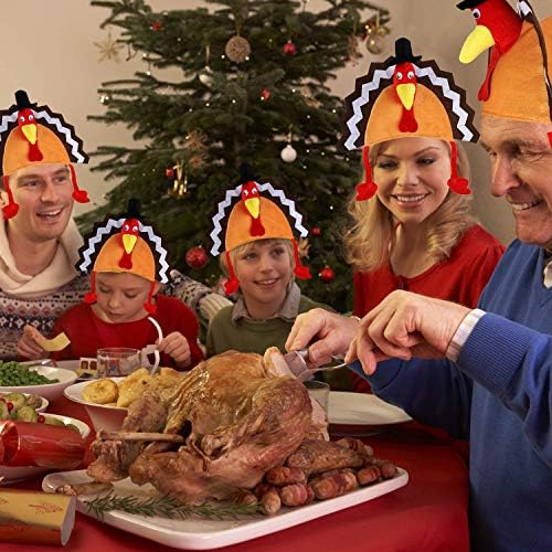 3 Pack Turkey Hats for Thanksgiving Celebration
