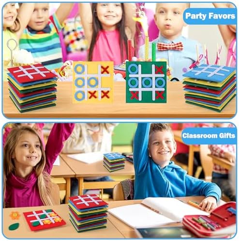 30 Pack Mini Tic Tac Toe Game Boards for Kids and Family
