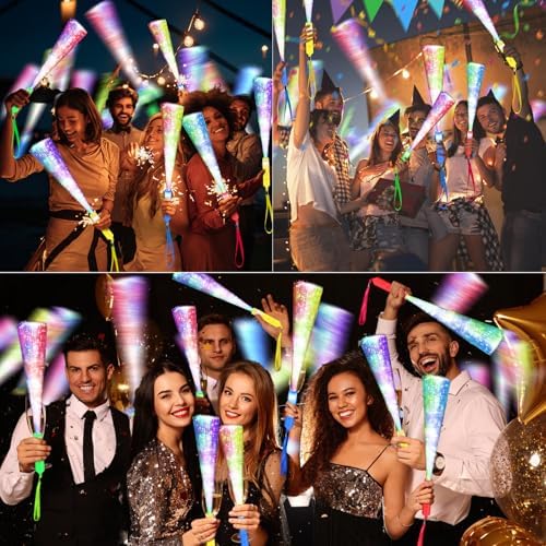120PCS Glow Fiber Optic Sticks LED Light Wands