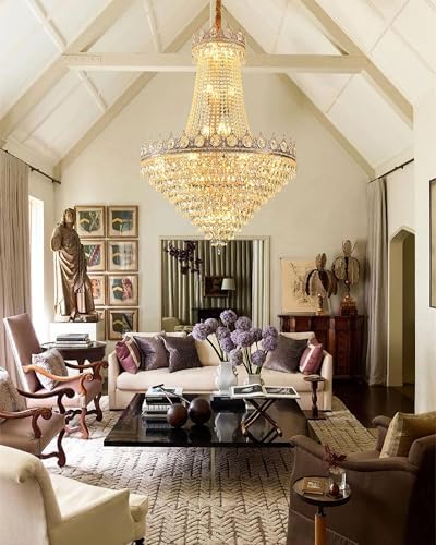 KoKoYukina 32 Inch French Empire Crystal Chandelier 26 Lights