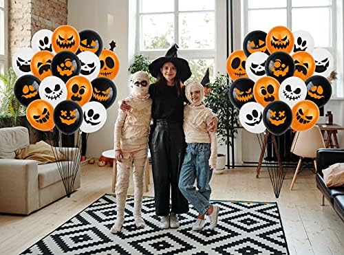 TUWUNA Halloween Balloons 60Pcs 12 Inch Decorations