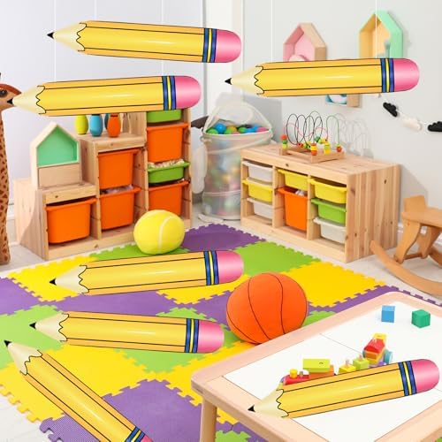 27 Inch Yellow Pencil Balloons for Party Decor