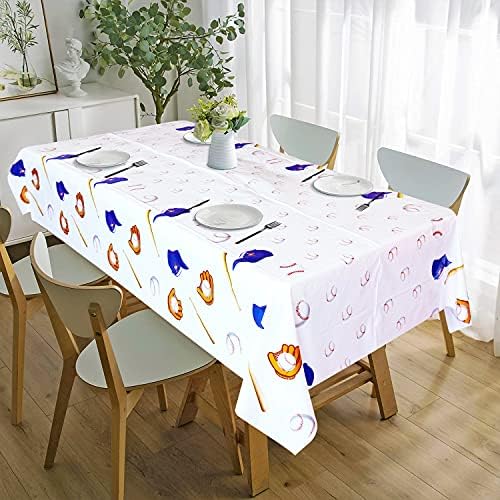 4 Pack Baseball Themed Tablecloth for Sports Birthday Party