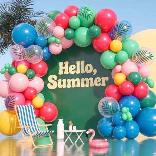 Saxuxu Hawaiian Balloons 50 Pcs 12 Inch Set