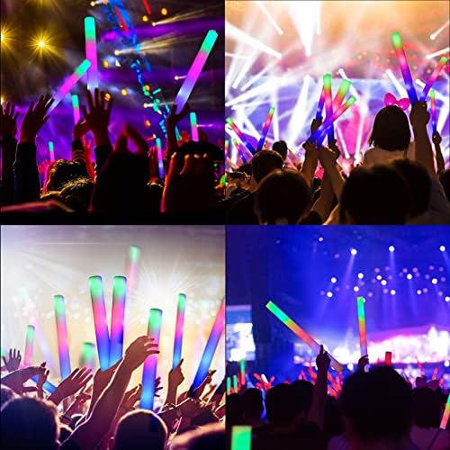 Glow Sticks Bulk 70 Pcs LED Foam Sticks Party Supplies