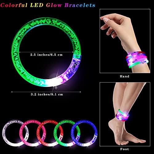 Elcoho 60 Piece Glow in the Dark Party Favor Set
