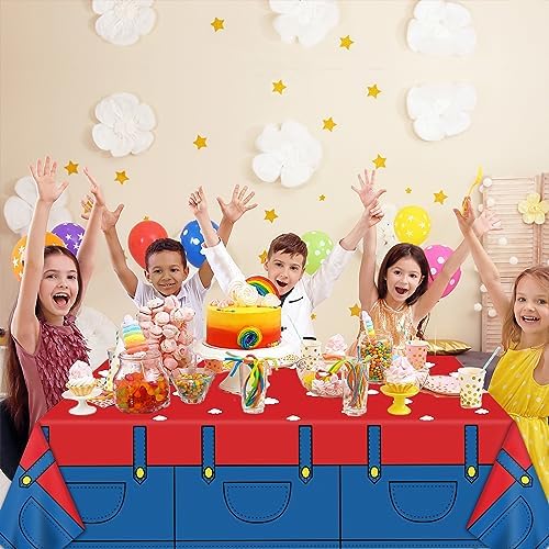 3 Piece Super Brother Games Party Tablecloth Set