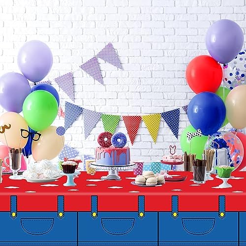 3 Piece Super Brother Games Party Tablecloth Set