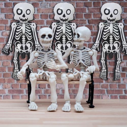 Skeleton Man Balloons Set 3 Piece Halloween Decor
