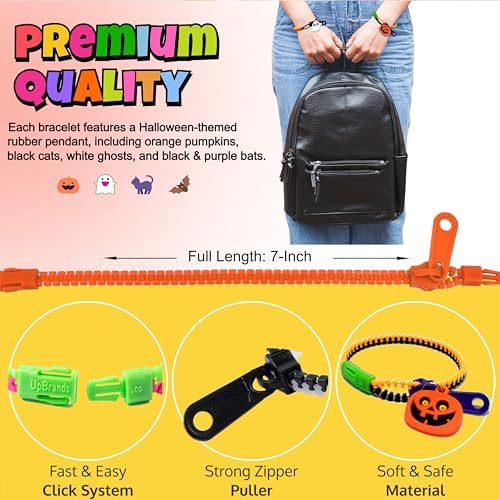 UpBrands 24-Pack Halloween Bracelets for Kids