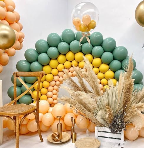 KALOR 60 Pcs 12 Inch Yellow Gold Balloons Decorations