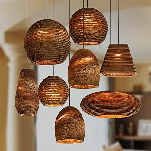 Modern Honeycomb Paper Pendant Light for Living Room and Kitchen