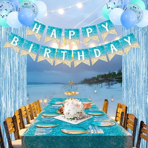 Maudundon Beach Party Tableware Set for 25 Guests