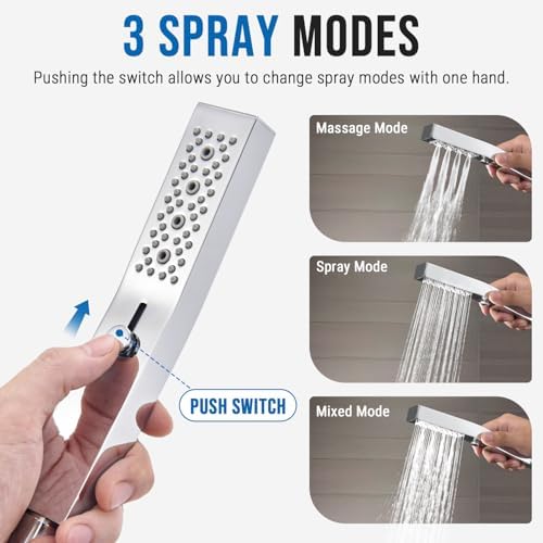 G Promise 3-Function All Metal Handheld Shower Set