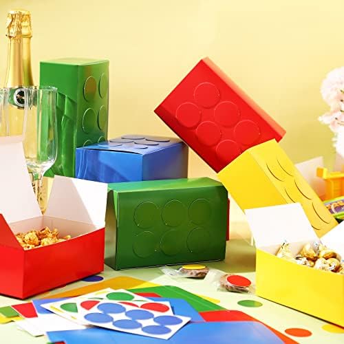 Leinuosen 24 Piece Brick Theme Party Favor Boxes