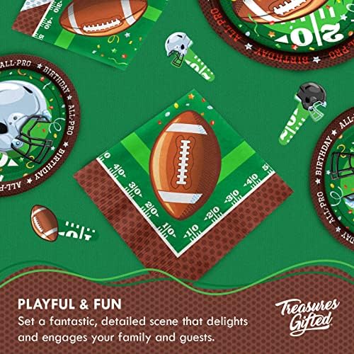 Treasures Gifted Football Birthday Party Cups 9oz 24ct
