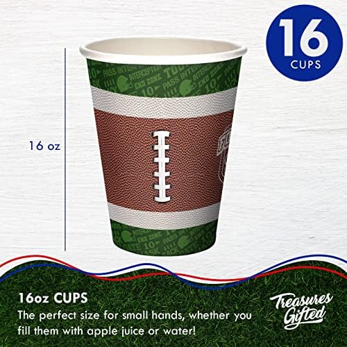 Treasures Gifted Football Cups 16ct