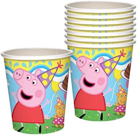 Treasures Gifted Peppa Pig Paper Cups 16 Count 9 Oz