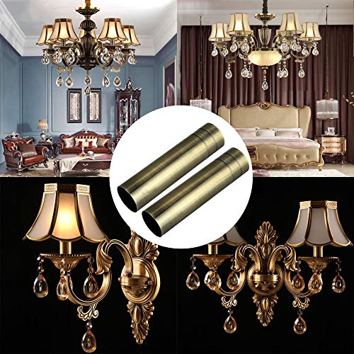 BQLZR Double Line Chandelier Candle Light Cover Sleeves Pack of 6