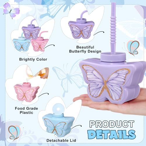 Mifoci Butterfly Themed Party Cups 12 Pcs Set