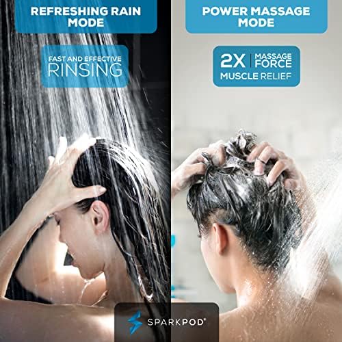 SparkPod 6 Spray High Pressure Handheld Shower Head - Egyptian Gold