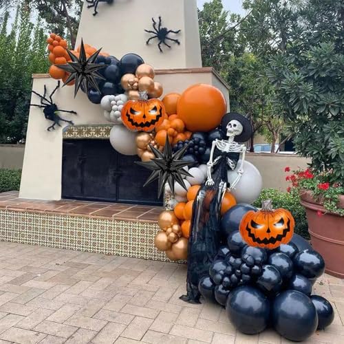Halloween Balloon Garland Arch Kit with 122pcs Decor