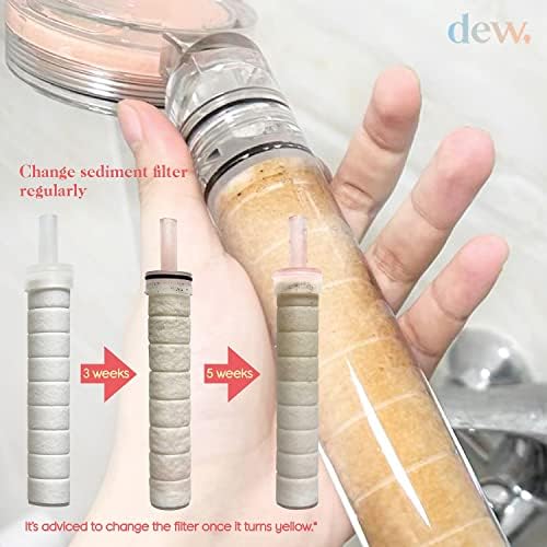 Vitamin C Handheld Shower Head with Sediment Filter