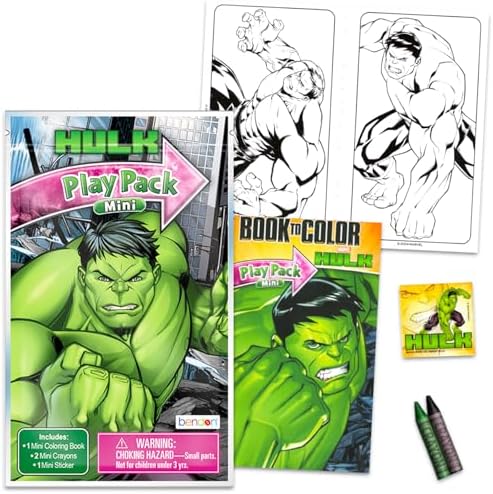 Marvel Incredible Hulk Mini Party Favors Set for Kids