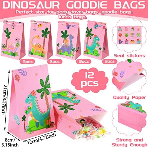 Junkin 122 Pcs Dinosaur Party Supplies Set
